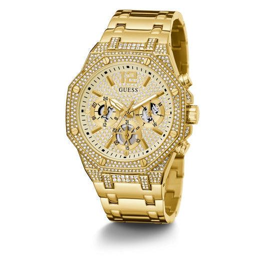 Guess Momentum Gold Tone Multi-Function Gents Watch GW0419G2