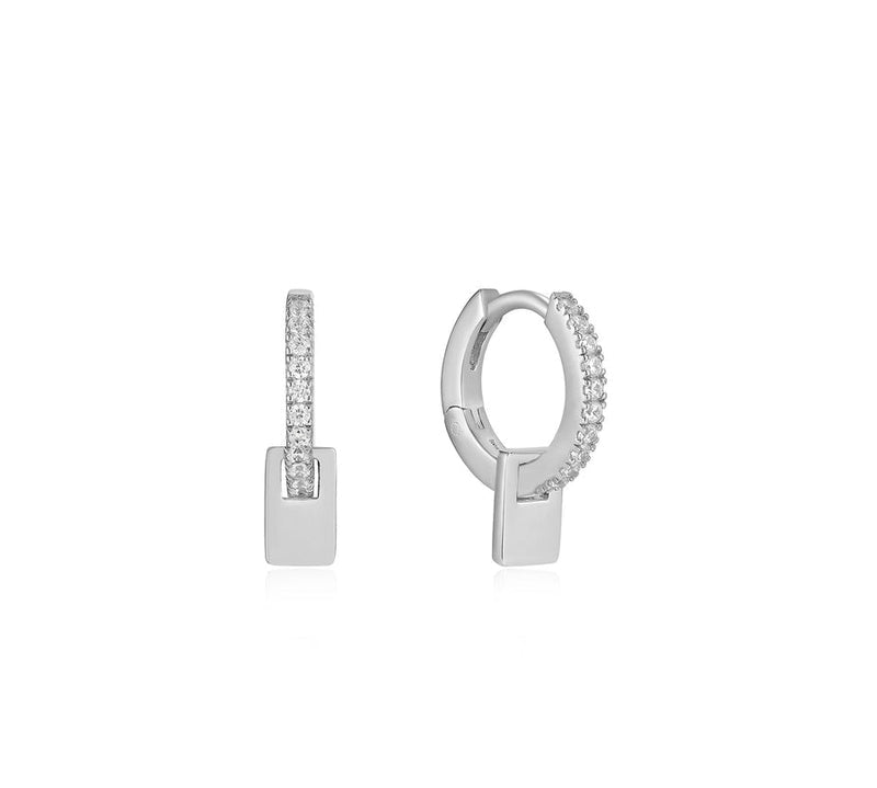 Ania Haie Glam Pendant Huggie Hoop Earrings