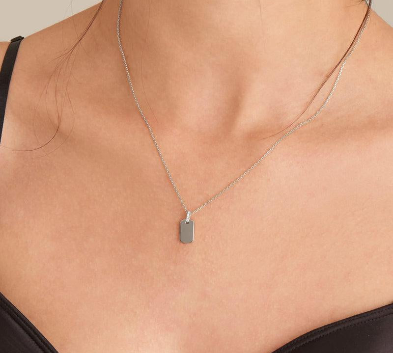 Ania Haie Glam Tag Pendant Necklace