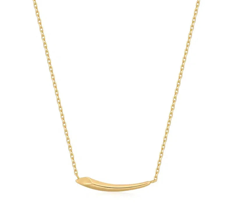 Ania Haie Gold Arrow Bar Necklace