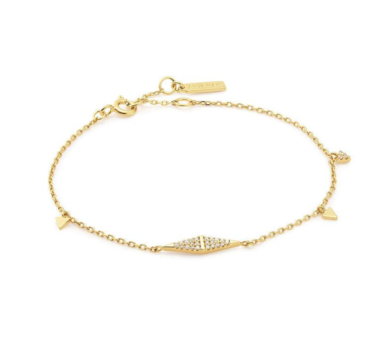 Ania Haie Gold Geometric Chain Bracelet