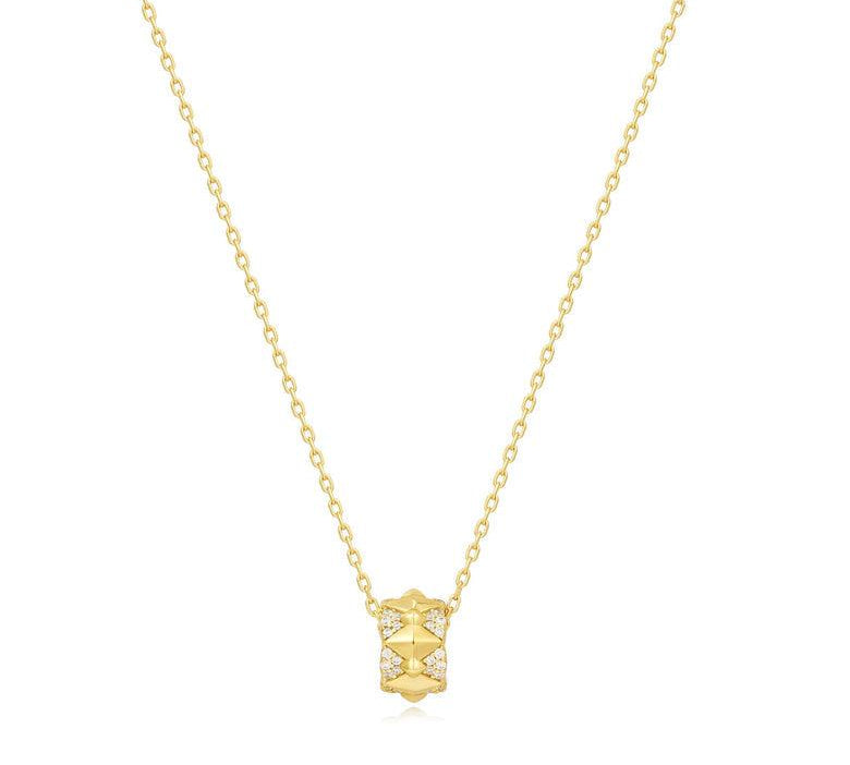 Ania Haie Gold Geometric Sparkle Pendant Necklace