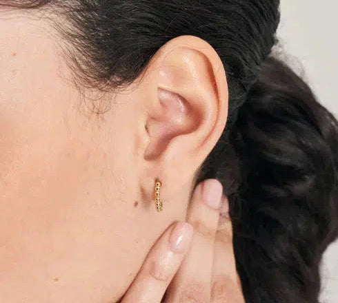 Ania Haie Gold Orb Huggie Hoop Earrings