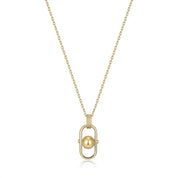Ania Haie Gold Orb Link Drop Pendant Necklace
