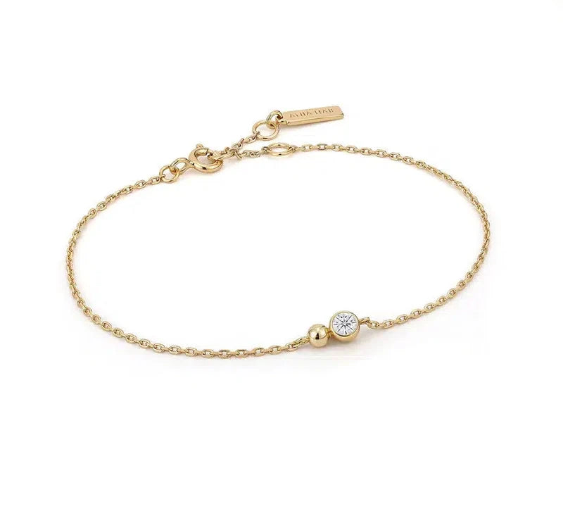 Ania Haie Gold Orb Sparkle Chain Bracelet
