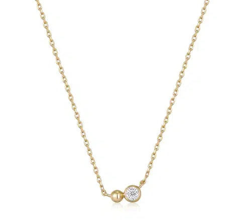 Ania Haie Gold Orb Sparkle Pendant Necklace