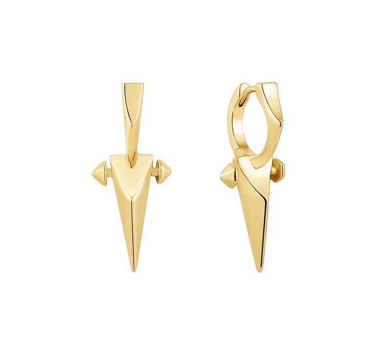 Ania Haie Gold Point Huggie Hoop Earrings