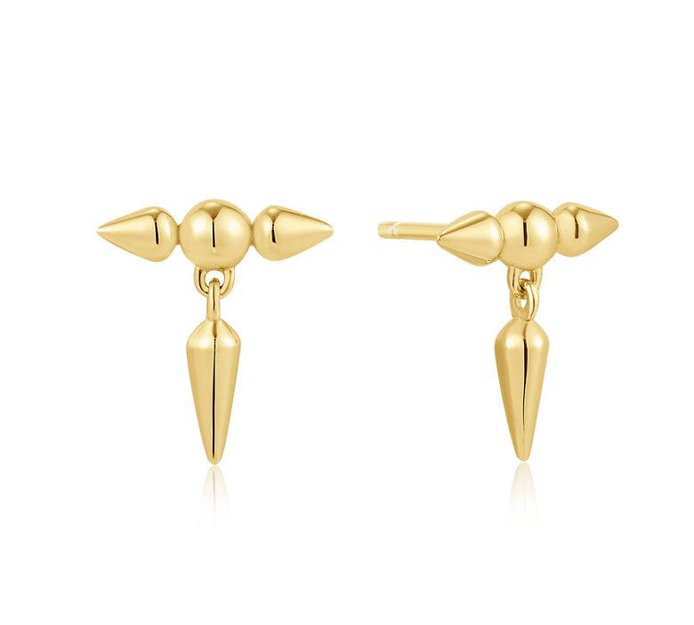 Ania Haie Gold Point Stud Earrings