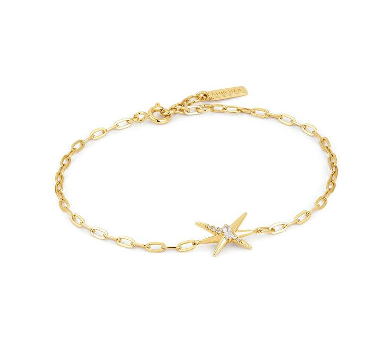 Ania Haie Gold Spike Chain Bracelet