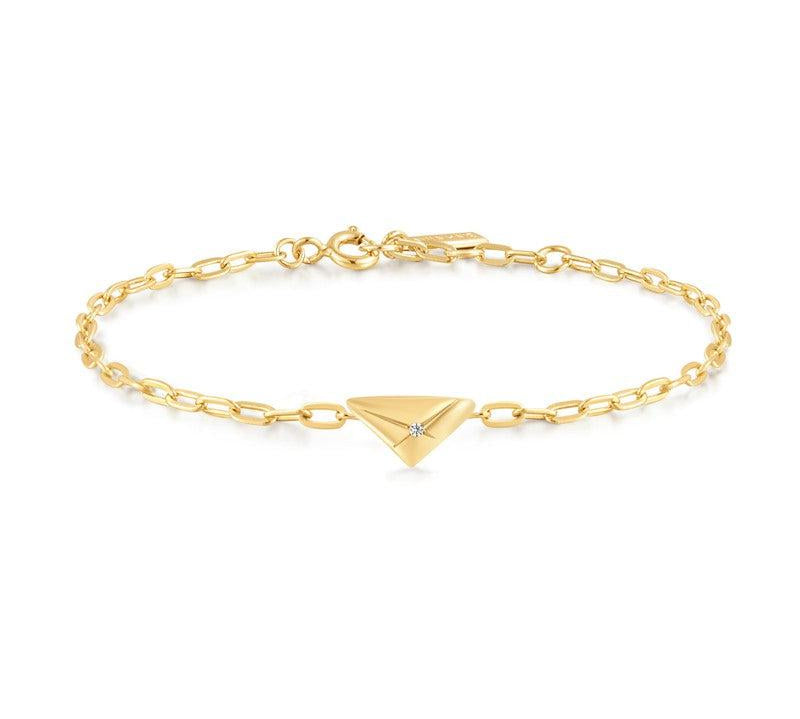 Ania Haie Gold Triangle Kiss Bracelet