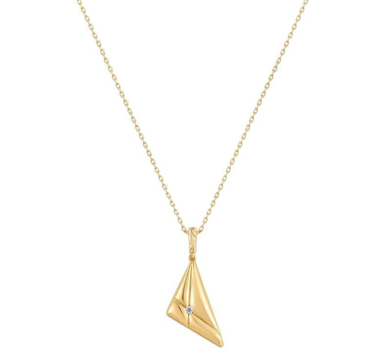Ania Haie Gold Triangle Pendant Necklace