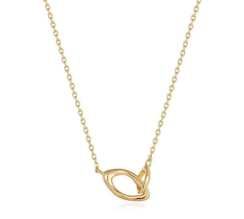 Ania Haie Gold Wave Link Necklace