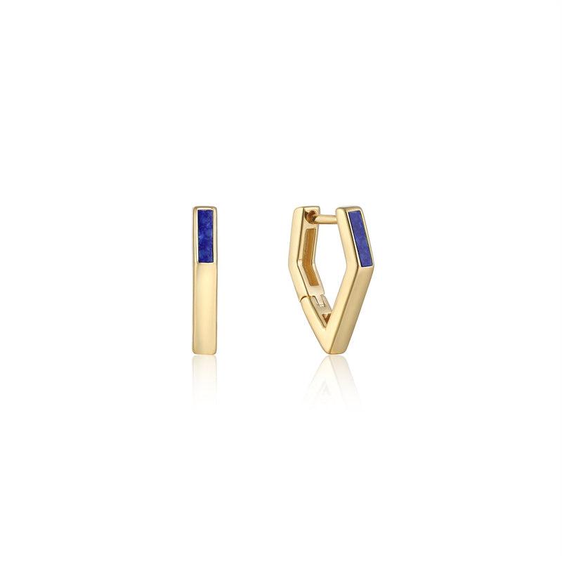 Ania Haie Lapis Angular Hoop Earrings