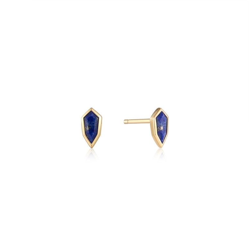 Ania Haie Lapis Emblem Stud Earrings