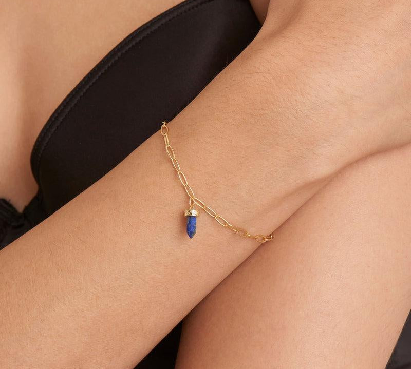 Ania Haie Lapis Point Pendant Bracelet
