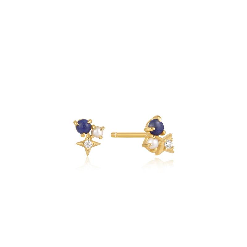 Ania Haie Lapis Star Stud Earrings