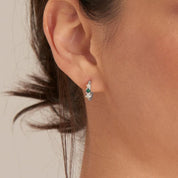 Ania Haie Malachite Star Huggie Hoop Earrings