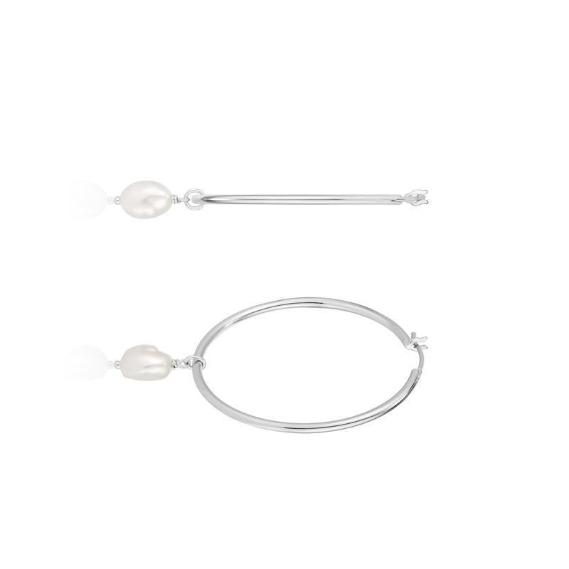 Ania Haie Pearl Hoop Earrings