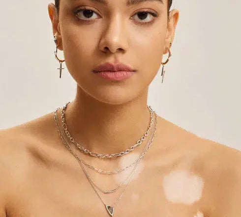 Ania Haie Silver Arrow Abalone Pendant Necklace