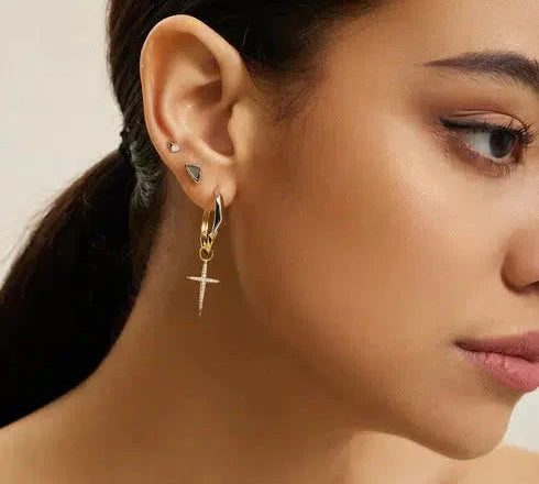 Ania Haie Silver Arrow Stud Earrings