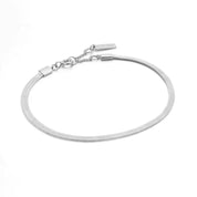 Ania Haie Silver Flat Snake Chain Bracelet