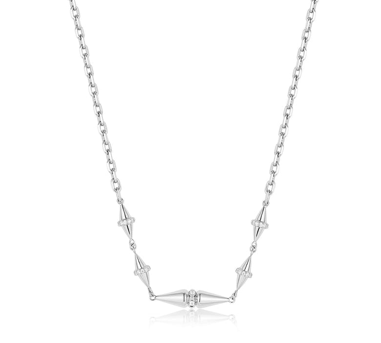 Ania Haie Silver Geometric Chain Necklace