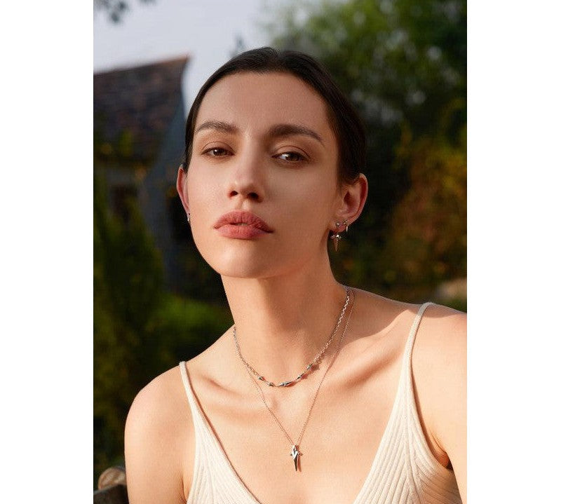 Ania Haie Silver Geometric Point Pendant Necklace