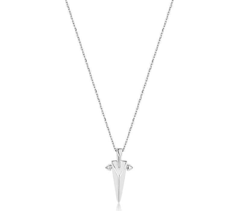 Ania Haie Silver Geometric Point Pendant Necklace