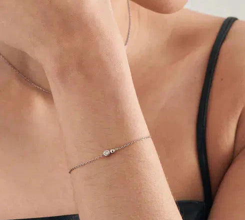 Ania Haie Silver Orb Sparkle Chain Bracelet