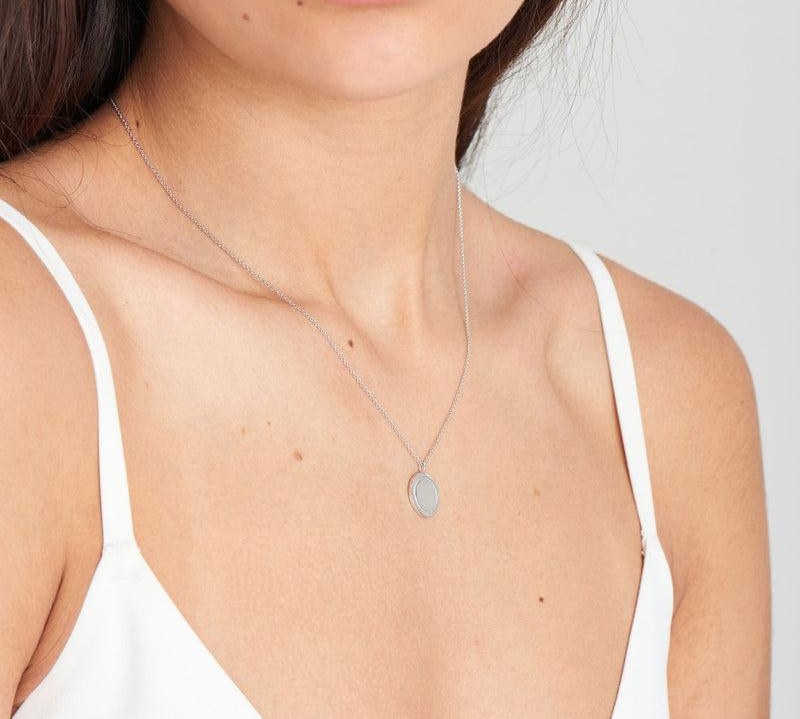 Ania Haie Silver Rope Disc Necklace