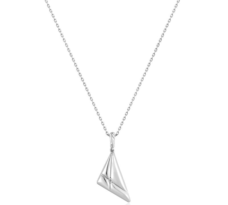 Ania Haie Silver Triangle Pendant Necklace