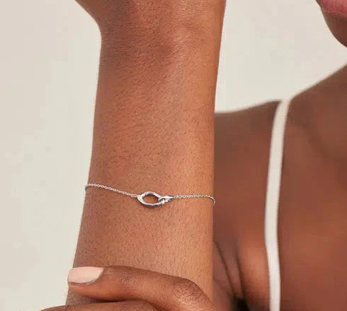 Ania Haie Silver Wave Link Bracelet