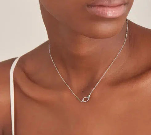 Ania Haie Silver Wave Link Necklace