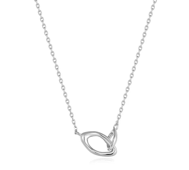 Ania Haie Silver Wave Link Necklace