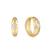 Ania Haie Sparkle Dome Hoop Earrings