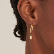 Ania Haie Sparkle Drop Pendant Hoop Earrings