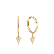 Ania Haie Sparkle Drop Pendant Hoop Earrings