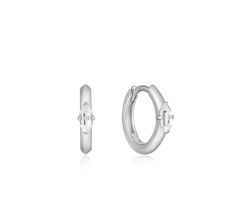 Ania Haie Sparkle Emblem Huggie Hoop Earrings