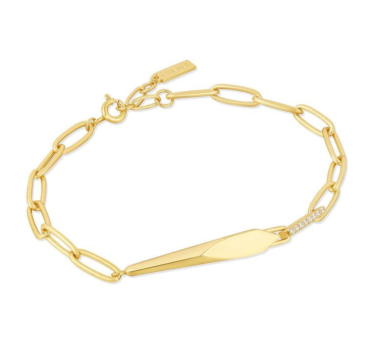 Ania Haie Zoom Gold Geometric Chunky Chain Bracelet