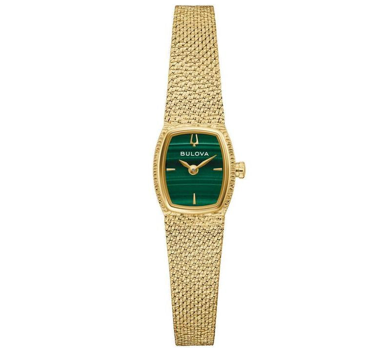 Bulova Goddess of Time Malachite Women’s Luxury Stainless Steel Watch