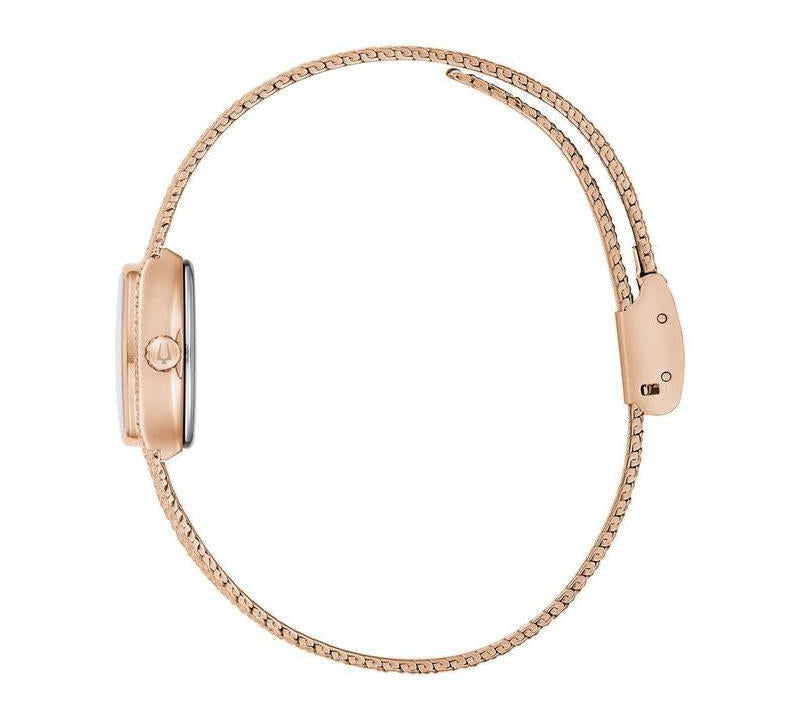 Bulova Goddess of Time Tigers Eye Rose Gold Women's Watch