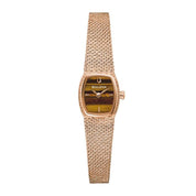 Bulova Goddess of Time Tigers Eye Rose Gold Women's Watch