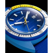 Bulova Snorkel Blue Dial HNBR Rubber Dive Watch