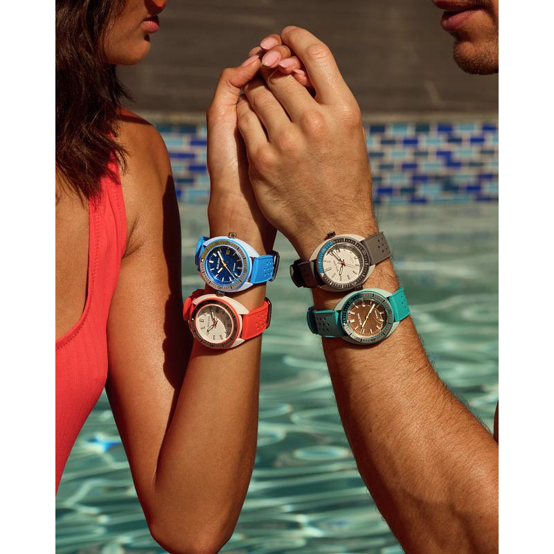 Bulova Snorkel Blue Dial HNBR Rubber Dive Watch
