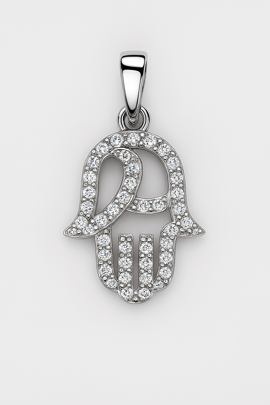 Brand Avenue 925 Silver Small Fatima Hand Pendant