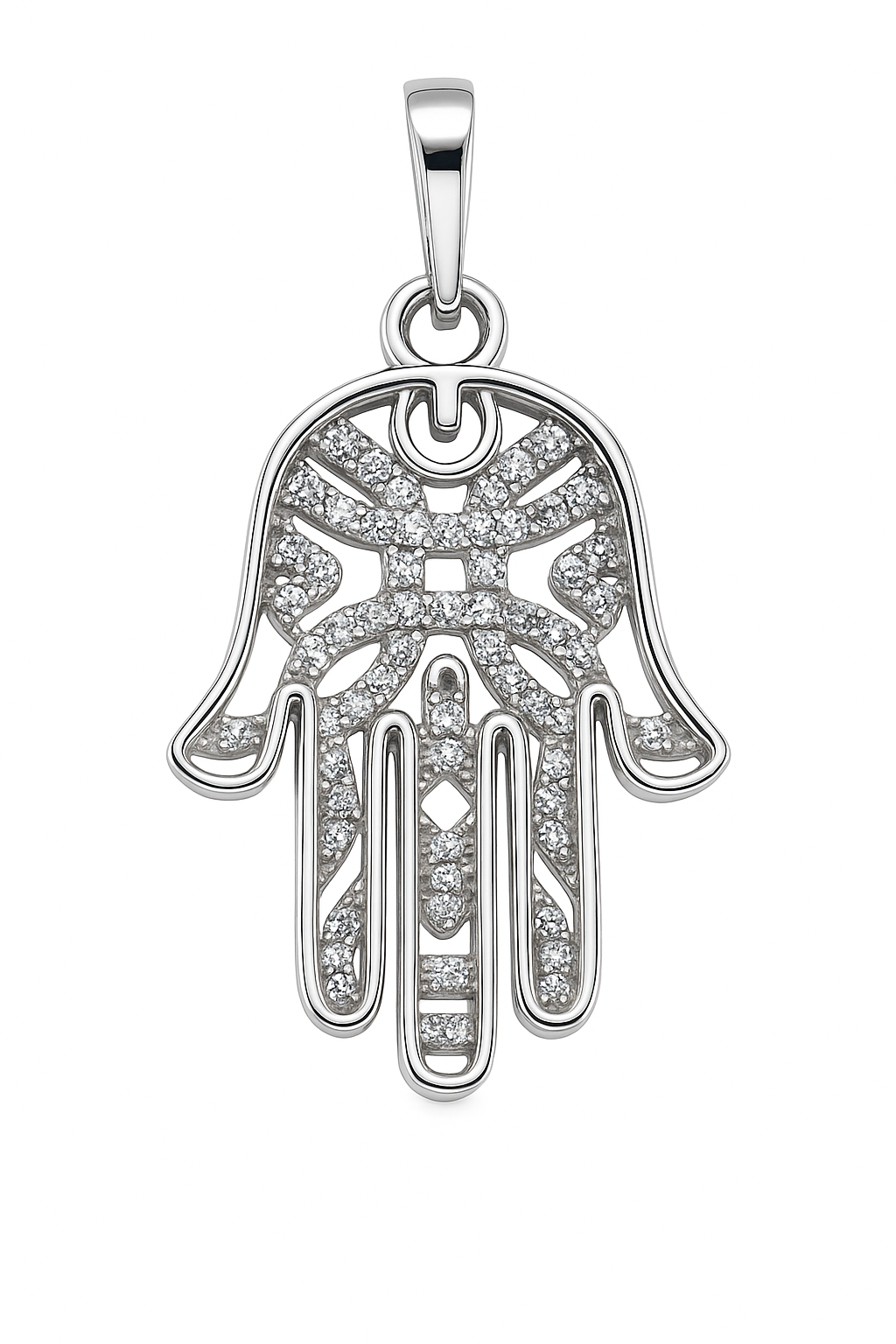 Brand Avenue 925 Silver Fatima Hand Pendant