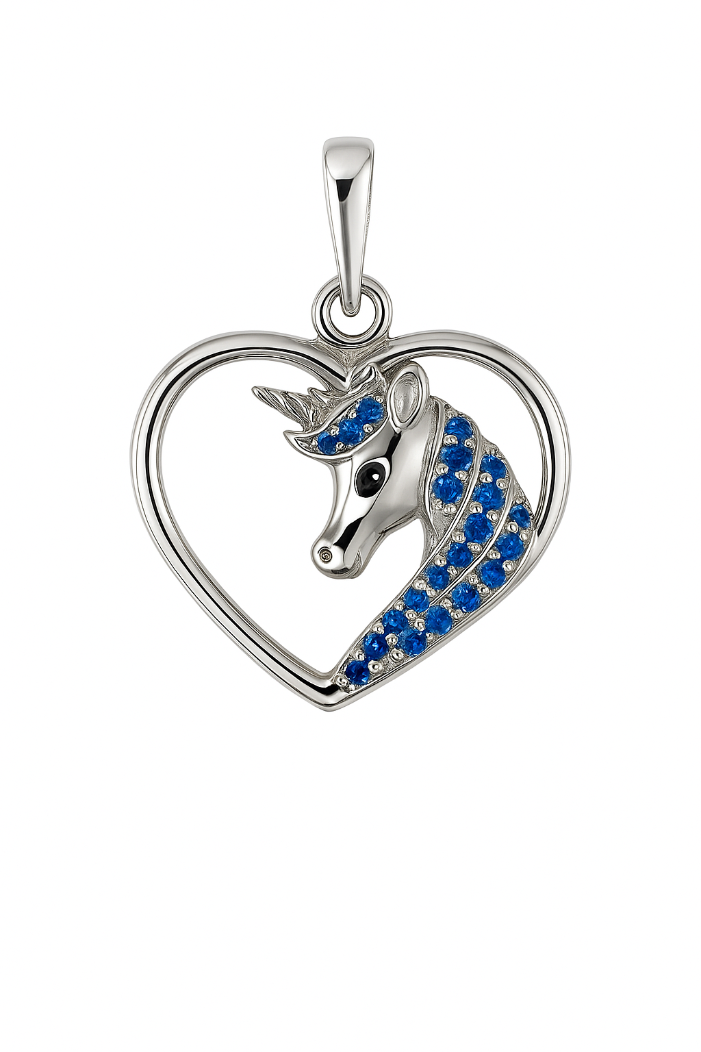Brand Avenue 925 Silver Love Unicorn Pendant