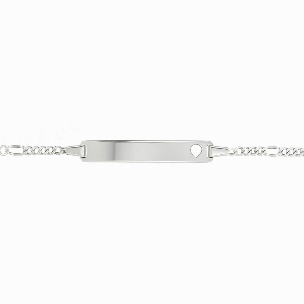 Brand Avenue 925 Silver Engravable Disk ID Bracelet