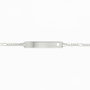 Brand Avenue 925 Silver "God Bless You" Engraved Bracelet