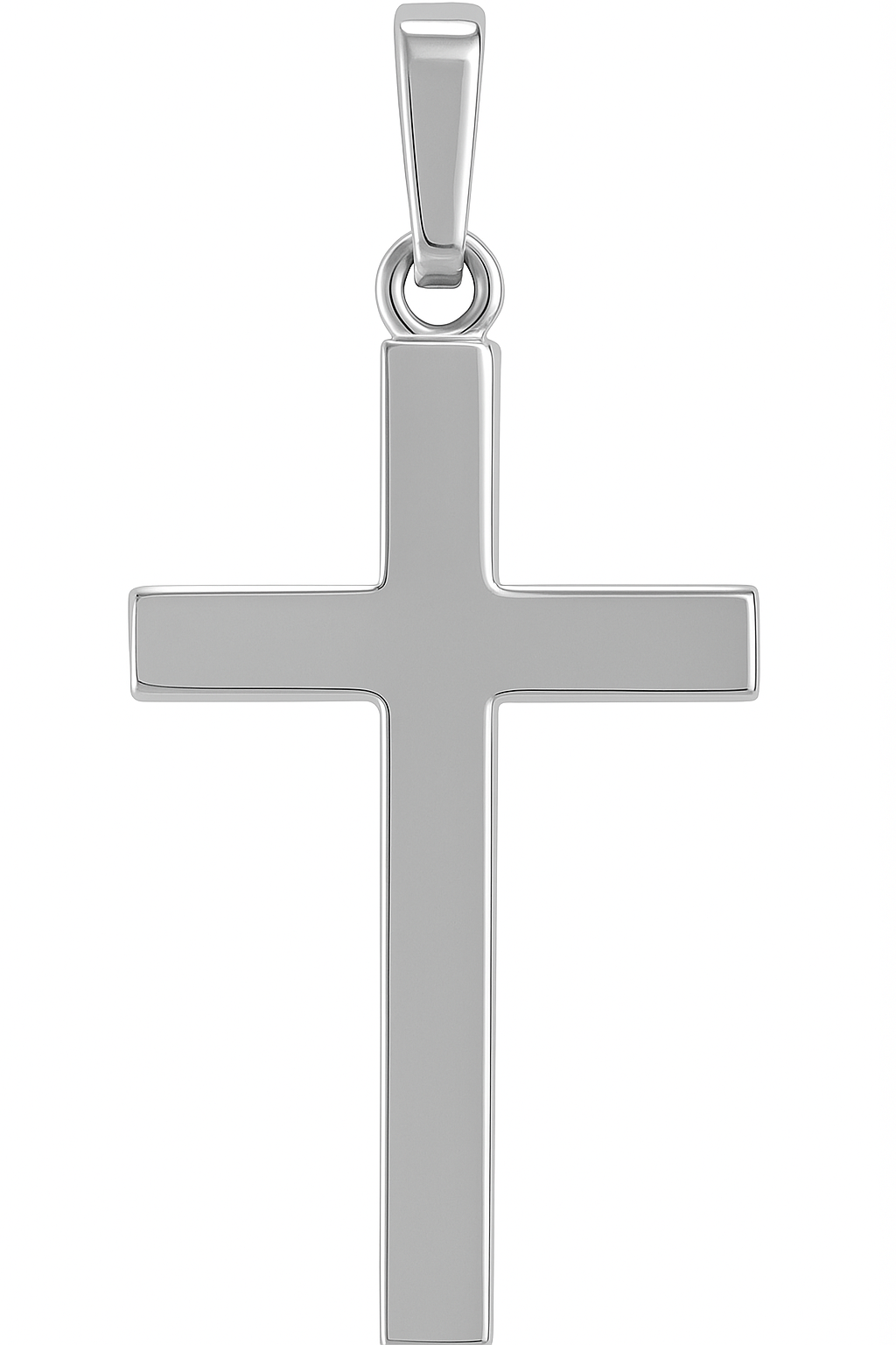 Brand Avenue 925 Silver Solid Cross Pendant